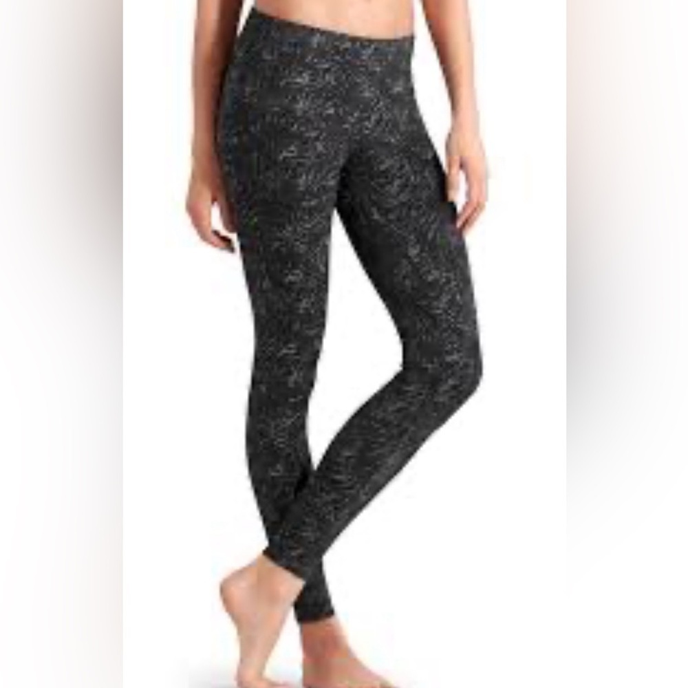Athleta Zebra Chaturanga Workout Tights Size XS Grey, Black